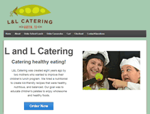 Tablet Screenshot of landl-catering.com